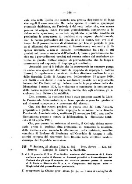 Rivista di diritto pubblico e della pubblica amministrazione in Italia. La giustizia amministrativa raccolta completa di giurisprudenza amministrativa esposta sistematicamente