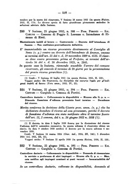 Rivista di diritto pubblico e della pubblica amministrazione in Italia. La giustizia amministrativa raccolta completa di giurisprudenza amministrativa esposta sistematicamente