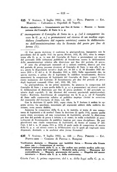 Rivista di diritto pubblico e della pubblica amministrazione in Italia. La giustizia amministrativa raccolta completa di giurisprudenza amministrativa esposta sistematicamente