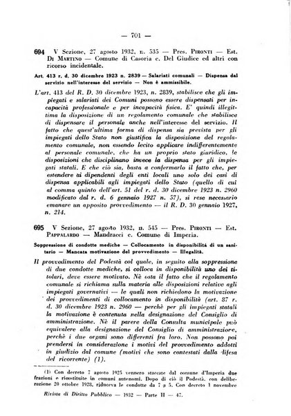 Rivista di diritto pubblico e della pubblica amministrazione in Italia. La giustizia amministrativa raccolta completa di giurisprudenza amministrativa esposta sistematicamente