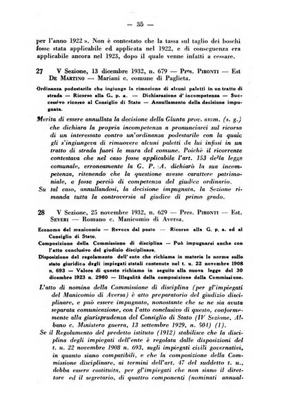 Rivista di diritto pubblico e della pubblica amministrazione in Italia. La giustizia amministrativa raccolta completa di giurisprudenza amministrativa esposta sistematicamente