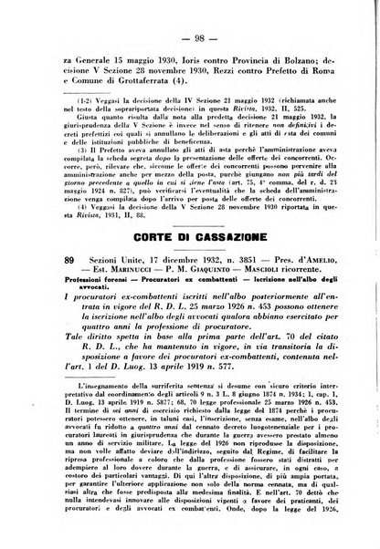 Rivista di diritto pubblico e della pubblica amministrazione in Italia. La giustizia amministrativa raccolta completa di giurisprudenza amministrativa esposta sistematicamente