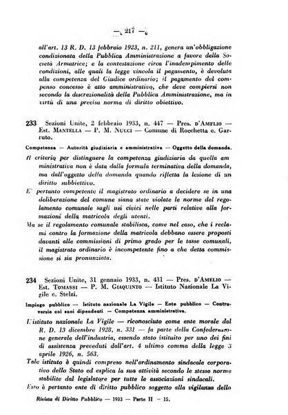 Rivista di diritto pubblico e della pubblica amministrazione in Italia. La giustizia amministrativa raccolta completa di giurisprudenza amministrativa esposta sistematicamente