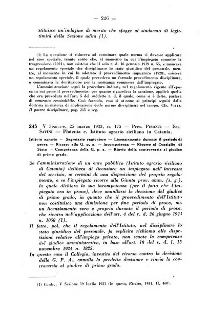 Rivista di diritto pubblico e della pubblica amministrazione in Italia. La giustizia amministrativa raccolta completa di giurisprudenza amministrativa esposta sistematicamente