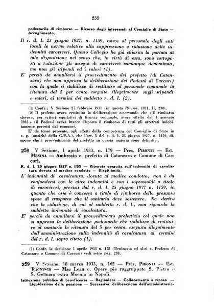 Rivista di diritto pubblico e della pubblica amministrazione in Italia. La giustizia amministrativa raccolta completa di giurisprudenza amministrativa esposta sistematicamente