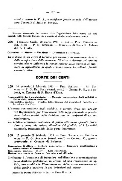 Rivista di diritto pubblico e della pubblica amministrazione in Italia. La giustizia amministrativa raccolta completa di giurisprudenza amministrativa esposta sistematicamente