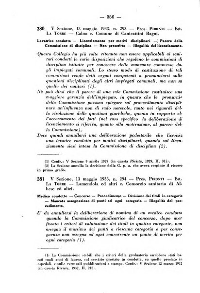 Rivista di diritto pubblico e della pubblica amministrazione in Italia. La giustizia amministrativa raccolta completa di giurisprudenza amministrativa esposta sistematicamente