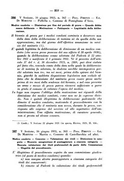 Rivista di diritto pubblico e della pubblica amministrazione in Italia. La giustizia amministrativa raccolta completa di giurisprudenza amministrativa esposta sistematicamente