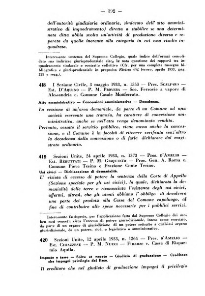 Rivista di diritto pubblico e della pubblica amministrazione in Italia. La giustizia amministrativa raccolta completa di giurisprudenza amministrativa esposta sistematicamente