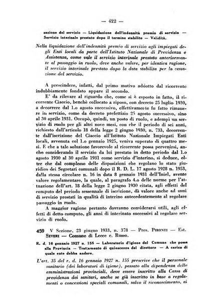 Rivista di diritto pubblico e della pubblica amministrazione in Italia. La giustizia amministrativa raccolta completa di giurisprudenza amministrativa esposta sistematicamente