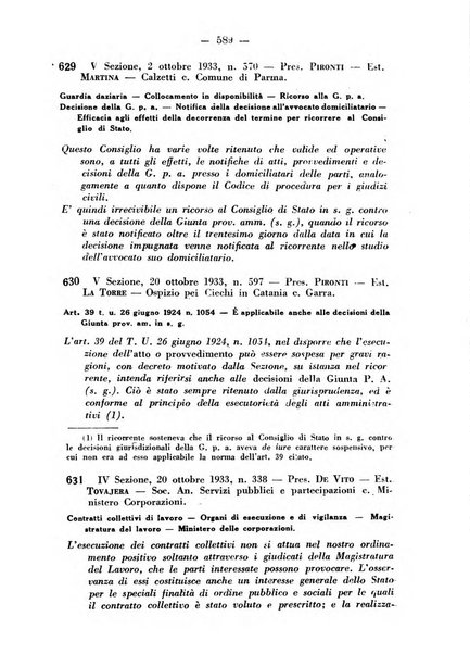 Rivista di diritto pubblico e della pubblica amministrazione in Italia. La giustizia amministrativa raccolta completa di giurisprudenza amministrativa esposta sistematicamente