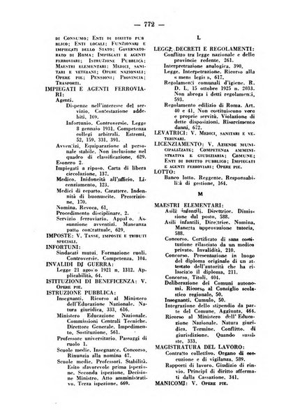 Rivista di diritto pubblico e della pubblica amministrazione in Italia. La giustizia amministrativa raccolta completa di giurisprudenza amministrativa esposta sistematicamente