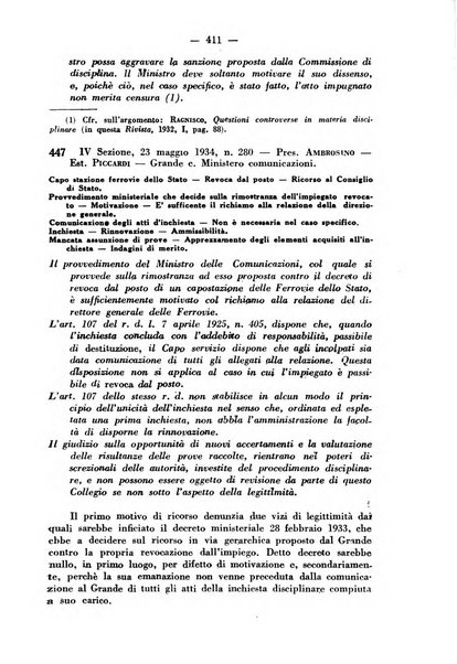 Rivista di diritto pubblico e della pubblica amministrazione in Italia. La giustizia amministrativa raccolta completa di giurisprudenza amministrativa esposta sistematicamente