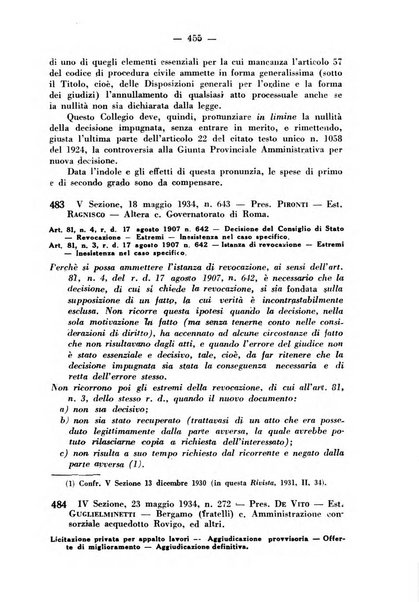 Rivista di diritto pubblico e della pubblica amministrazione in Italia. La giustizia amministrativa raccolta completa di giurisprudenza amministrativa esposta sistematicamente