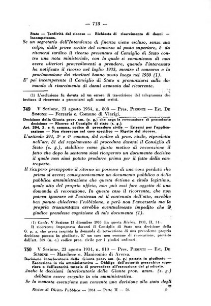 Rivista di diritto pubblico e della pubblica amministrazione in Italia. La giustizia amministrativa raccolta completa di giurisprudenza amministrativa esposta sistematicamente