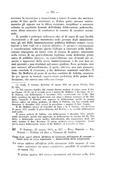 Rivista di diritto pubblico e della pubblica amministrazione in Italia. La giustizia amministrativa raccolta completa di giurisprudenza amministrativa esposta sistematicamente