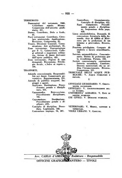 Rivista di diritto pubblico e della pubblica amministrazione in Italia. La giustizia amministrativa raccolta completa di giurisprudenza amministrativa esposta sistematicamente