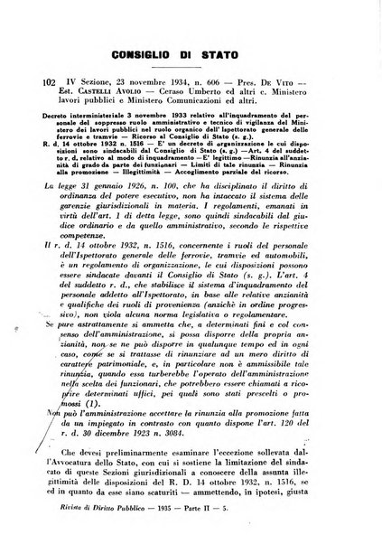 Rivista di diritto pubblico e della pubblica amministrazione in Italia. La giustizia amministrativa raccolta completa di giurisprudenza amministrativa esposta sistematicamente