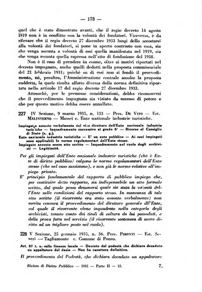 Rivista di diritto pubblico e della pubblica amministrazione in Italia. La giustizia amministrativa raccolta completa di giurisprudenza amministrativa esposta sistematicamente