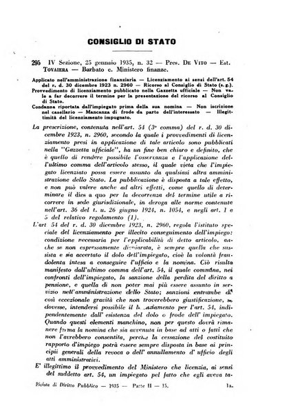 Rivista di diritto pubblico e della pubblica amministrazione in Italia. La giustizia amministrativa raccolta completa di giurisprudenza amministrativa esposta sistematicamente