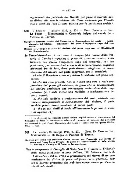 Rivista di diritto pubblico e della pubblica amministrazione in Italia. La giustizia amministrativa raccolta completa di giurisprudenza amministrativa esposta sistematicamente