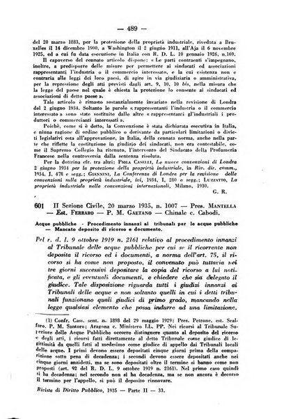 Rivista di diritto pubblico e della pubblica amministrazione in Italia. La giustizia amministrativa raccolta completa di giurisprudenza amministrativa esposta sistematicamente