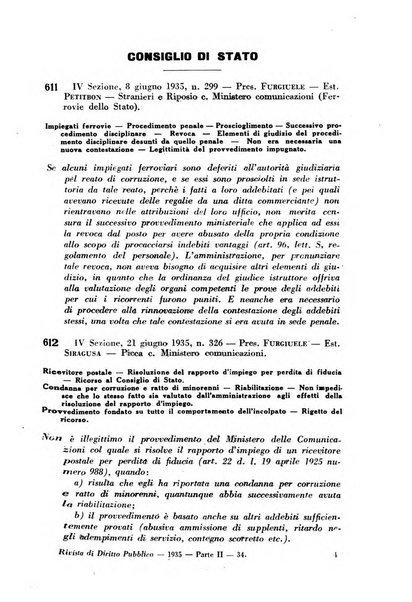 Rivista di diritto pubblico e della pubblica amministrazione in Italia. La giustizia amministrativa raccolta completa di giurisprudenza amministrativa esposta sistematicamente