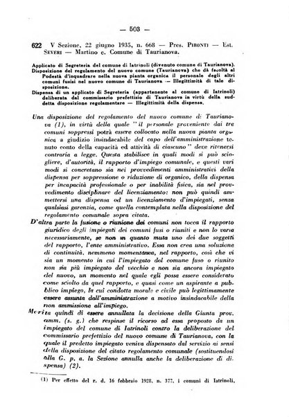 Rivista di diritto pubblico e della pubblica amministrazione in Italia. La giustizia amministrativa raccolta completa di giurisprudenza amministrativa esposta sistematicamente