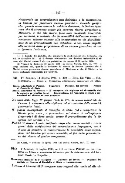 Rivista di diritto pubblico e della pubblica amministrazione in Italia. La giustizia amministrativa raccolta completa di giurisprudenza amministrativa esposta sistematicamente