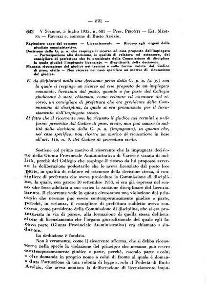 Rivista di diritto pubblico e della pubblica amministrazione in Italia. La giustizia amministrativa raccolta completa di giurisprudenza amministrativa esposta sistematicamente