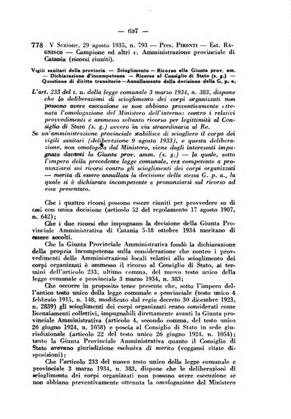 Rivista di diritto pubblico e della pubblica amministrazione in Italia. La giustizia amministrativa raccolta completa di giurisprudenza amministrativa esposta sistematicamente