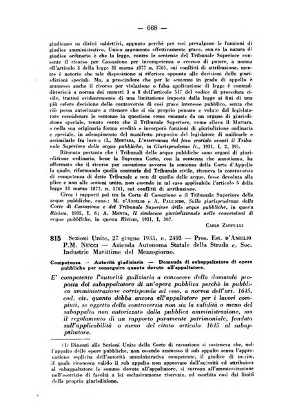 Rivista di diritto pubblico e della pubblica amministrazione in Italia. La giustizia amministrativa raccolta completa di giurisprudenza amministrativa esposta sistematicamente