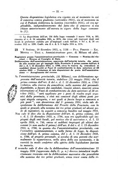 Rivista di diritto pubblico e della pubblica amministrazione in Italia. La giustizia amministrativa raccolta completa di giurisprudenza amministrativa esposta sistematicamente