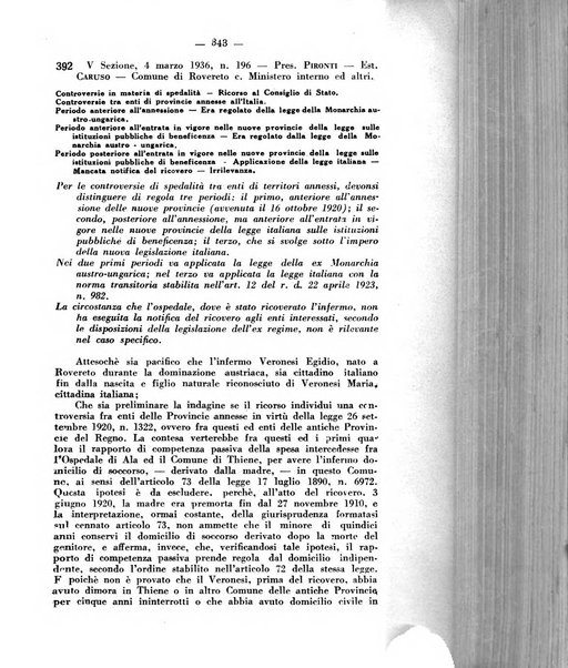 Rivista di diritto pubblico e della pubblica amministrazione in Italia. La giustizia amministrativa raccolta completa di giurisprudenza amministrativa esposta sistematicamente