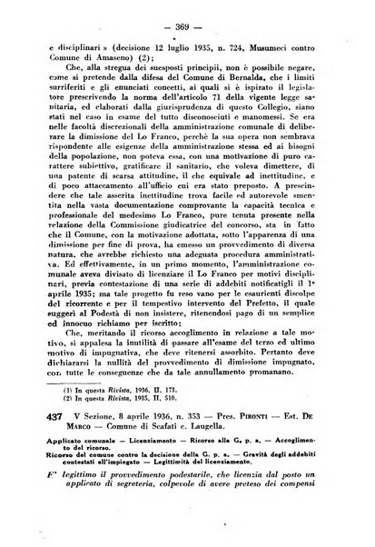 Rivista di diritto pubblico e della pubblica amministrazione in Italia. La giustizia amministrativa raccolta completa di giurisprudenza amministrativa esposta sistematicamente