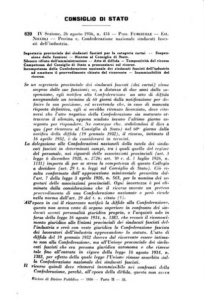 Rivista di diritto pubblico e della pubblica amministrazione in Italia. La giustizia amministrativa raccolta completa di giurisprudenza amministrativa esposta sistematicamente