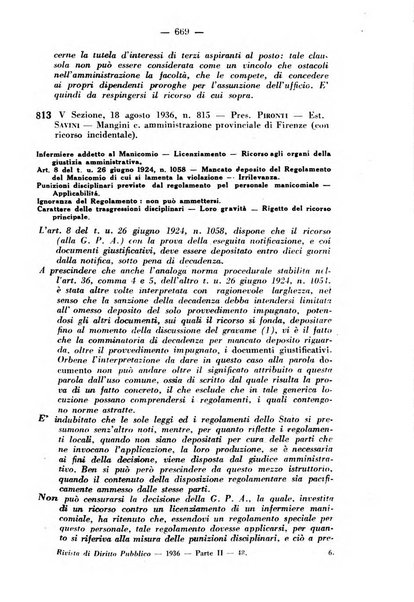 Rivista di diritto pubblico e della pubblica amministrazione in Italia. La giustizia amministrativa raccolta completa di giurisprudenza amministrativa esposta sistematicamente