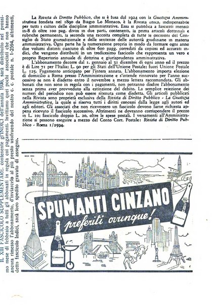 Rivista di diritto pubblico e della pubblica amministrazione in Italia. La giustizia amministrativa raccolta completa di giurisprudenza amministrativa esposta sistematicamente