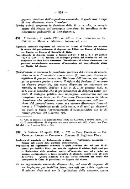 Rivista di diritto pubblico e della pubblica amministrazione in Italia. La giustizia amministrativa raccolta completa di giurisprudenza amministrativa esposta sistematicamente