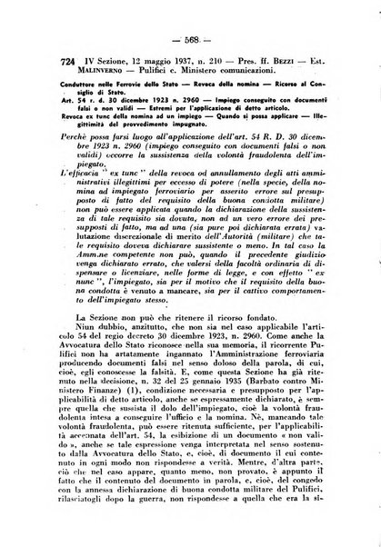 Rivista di diritto pubblico e della pubblica amministrazione in Italia. La giustizia amministrativa raccolta completa di giurisprudenza amministrativa esposta sistematicamente