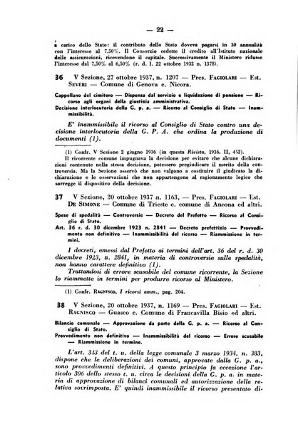 Rivista di diritto pubblico e della pubblica amministrazione in Italia. La giustizia amministrativa raccolta completa di giurisprudenza amministrativa esposta sistematicamente