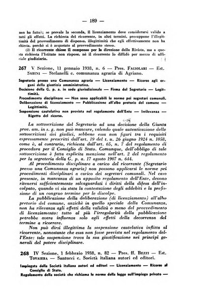 Rivista di diritto pubblico e della pubblica amministrazione in Italia. La giustizia amministrativa raccolta completa di giurisprudenza amministrativa esposta sistematicamente