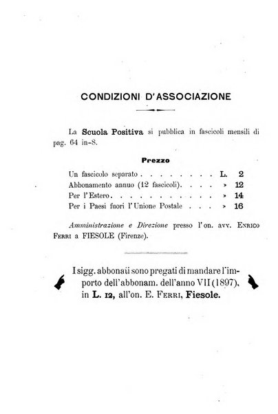 La scuola positiva nella giurisprudenza penale