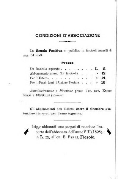 La scuola positiva nella giurisprudenza penale