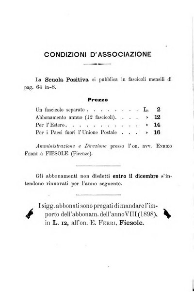 La scuola positiva nella giurisprudenza penale