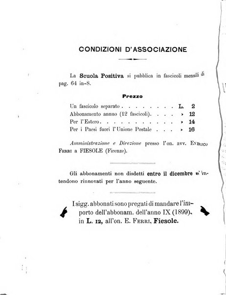 La scuola positiva nella giurisprudenza penale