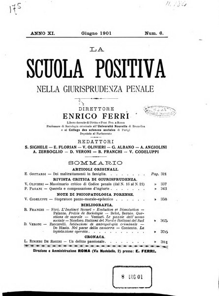 La scuola positiva nella giurisprudenza penale