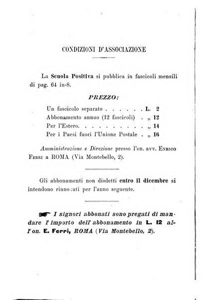 La scuola positiva nella giurisprudenza penale