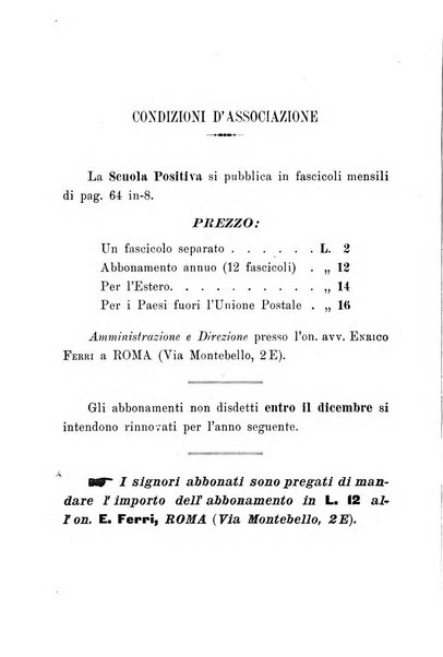 La scuola positiva nella giurisprudenza penale