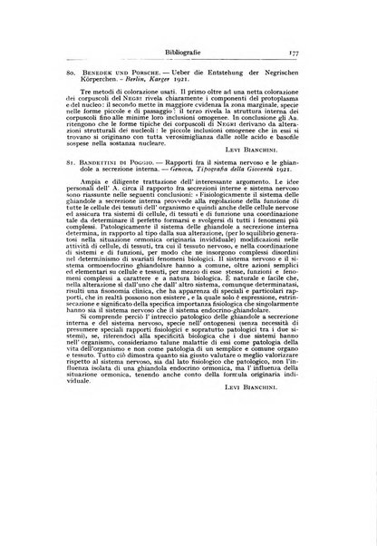 Archivio generale di neurologia, psichiatria e psicoanalisi